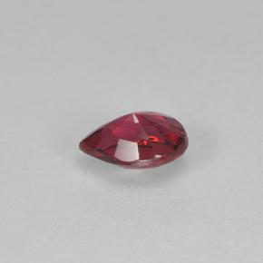 Espinela rojo natural de 0,24 ct, en forma de pera, VVS-VS