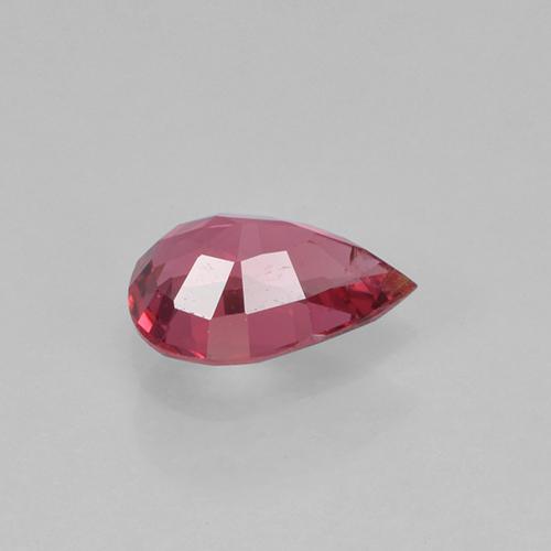 Espinela Rojo medio natural de 0.40 ct, En forma de pera, VS