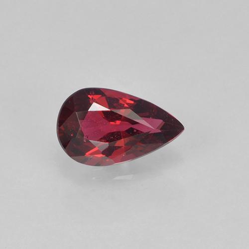 Espinela Rojo vino natural de 0.33 ct, En forma de pera, VVS-VS