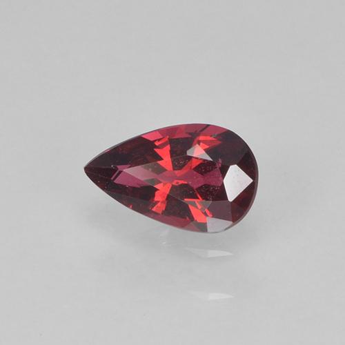Espinela Rojo vino natural de 0.33 ct, En forma de pera, VVS-VS