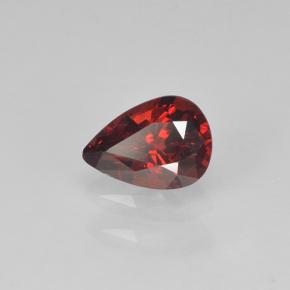 Espinela Rojo sangre intenso natural de 0.39 ct, En forma de pera, VVS-VS