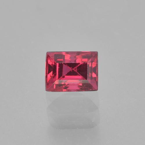 Espinela Rosado rojizo intenso natural de 0.31 ct, Corte Baguette, VVS-VS