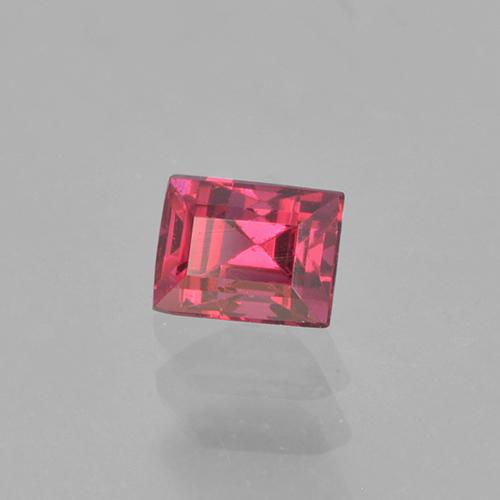 Espinela Rosado rojizo intenso natural de 0.31 ct, Corte Baguette, VVS-VS