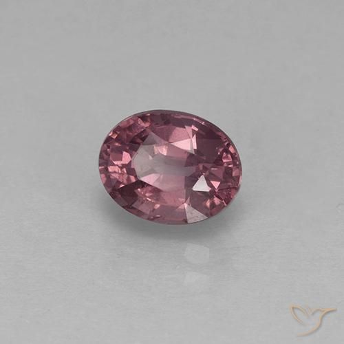 Espinela Púrpura rojizo natural de 1.55 ct, Ovalada, VS