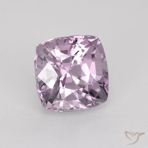 Espinela Púrpura rosáceo claro natural de 1.12 ct, Forma Cojín, VVS-VS