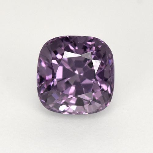 Espinela violeta natural de 1,02 ct, corte cojín, VVS
