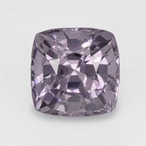 Espinela gris natural de 1,36 ct, corte cojín, VVS-VS