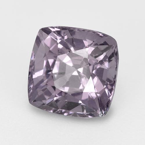 Espinela gris natural de 1,36 ct, corte cojín, VVS-VS