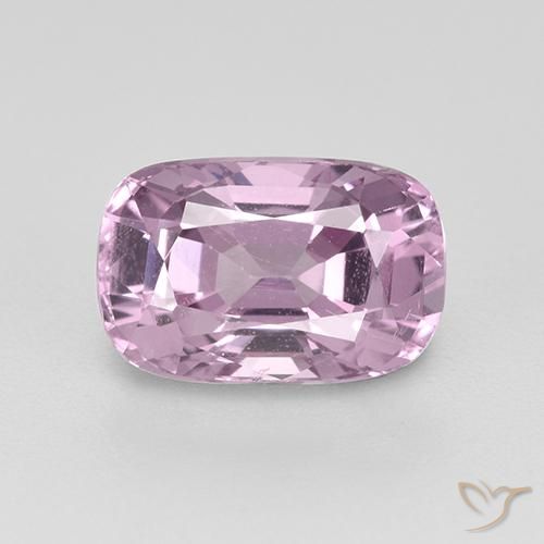 1.33ct Natural Púrpura rosáceo muy claro Espinela, Forma Cojín, VVS-VS