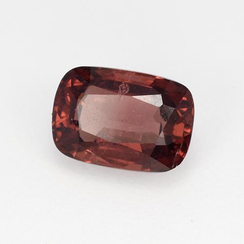 Espinela Rojo ladrillo intenso natural de 1.01 ct, Corte Cojín, VS