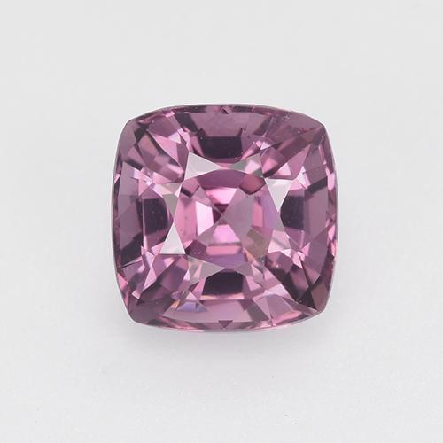Espinela púrpura natural de 1,10 ct, corte cojín, VVS