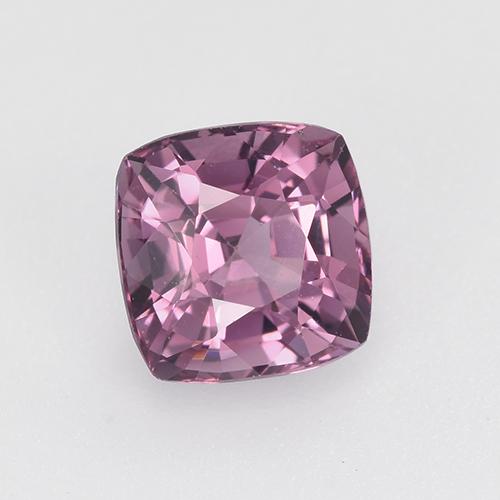 Espinela púrpura natural de 1,10 ct, corte cojín, VVS