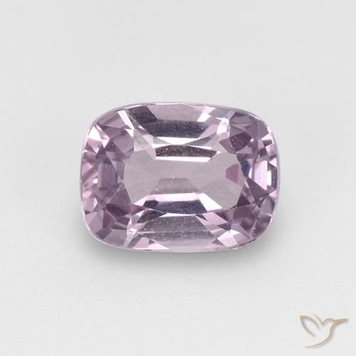 1.04ct Natural Púrpura uva muy claro Espinela, Forma Cojín, VVS