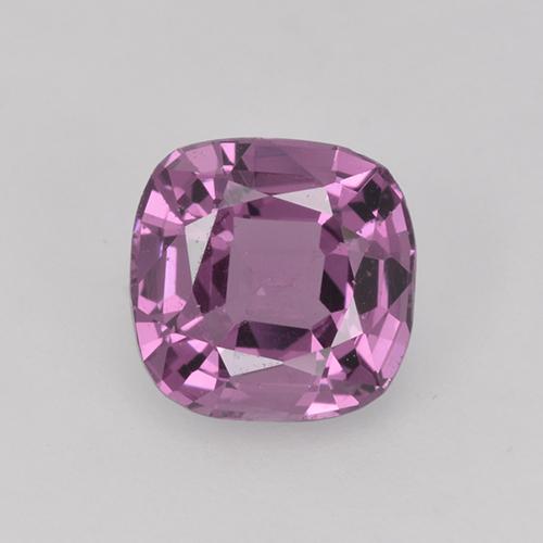 Espinela púrpura natural de 1,03 ct, corte cojín, VS