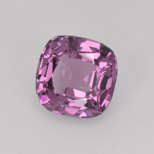 Espinela púrpura natural de 1,03 ct, corte cojín, VS