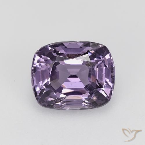 1.29ct Natural Violeta oscuro espinela, Forma Cojín, VVS-VS