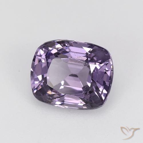 Espinela Violeta oscuro natural de 1.29 ct, Forma Cojín, VVS-VS
