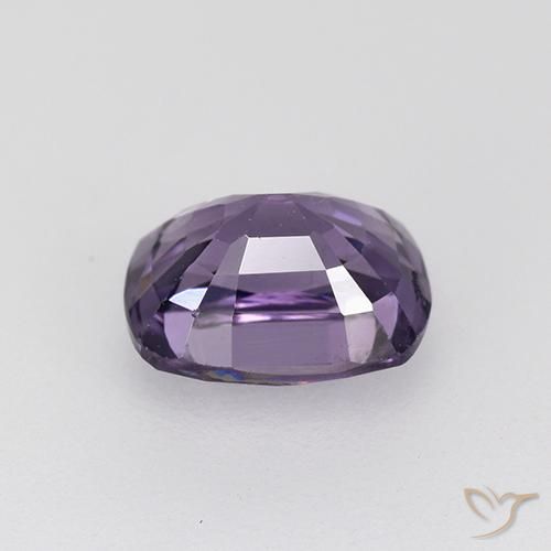 Espinela Violeta oscuro natural de 1.29 ct, Forma Cojín, VVS-VS