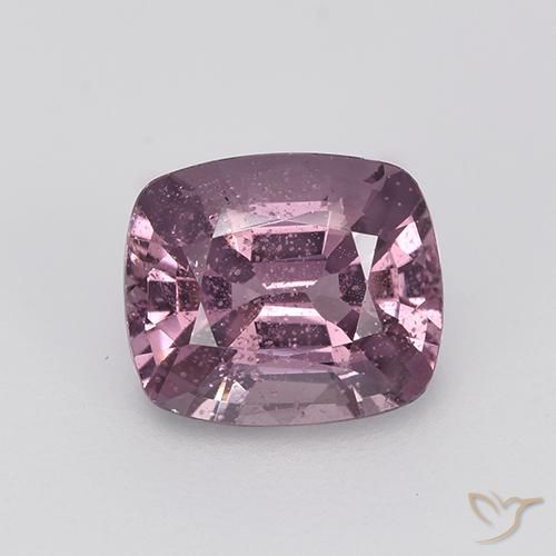 1.27ct Natural Tono púrpura uva Espinela, Forma Cojín, VS