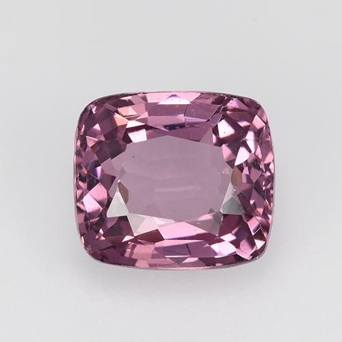 Espinela rosa natural de 1,61 ct, corte cojín, VVS-VS