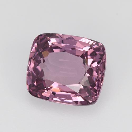 Espinela rosa natural de 1,61 ct, corte cojín, VVS-VS