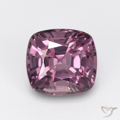 1.55ct Natural Púrpura ciruela Espinela, Forma Cojín, VVS-VS