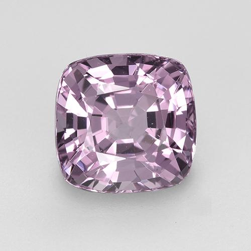 Espinela púrpura natural de 1,59 ct, corte cojín, VVS