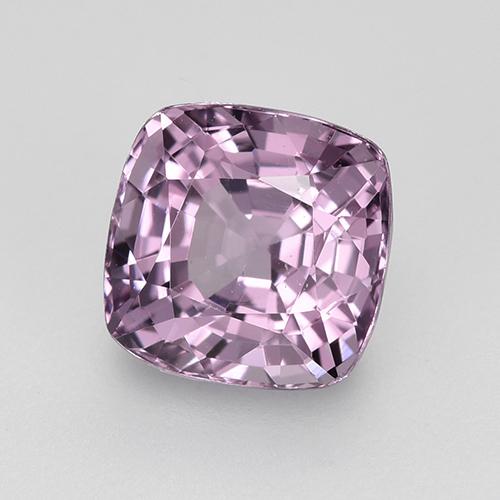 Espinela púrpura natural de 1,59 ct, corte cojín, VVS