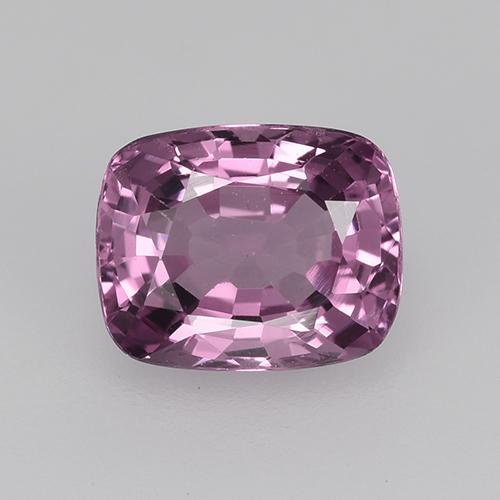Espinela Malva intenso natural de 1.48 ct, Corte Cojín, VVS-VS