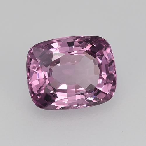 Espinela Malva intenso natural de 1.48 ct, Corte Cojín, VVS-VS