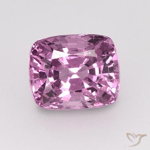 1.36ct Natural Púrpura medio Espinela, Forma Cojín, VS