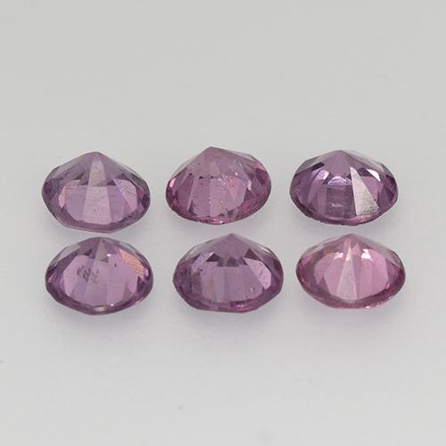 Gemas de espinela púrpura natural de 1,17 ct, corte redondo, VS