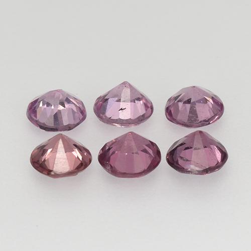Gemas de Espinela Multicolor natural de 1.01 ct, Corte Redondo, VS