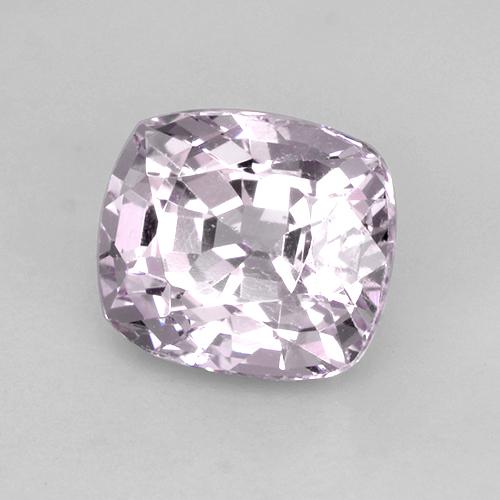 Espinela rosa natural de 1,39 ct, corte cojín, VS