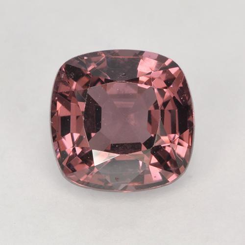 Espinela púrpura natural de 1,27 ct, corte cojín, VS