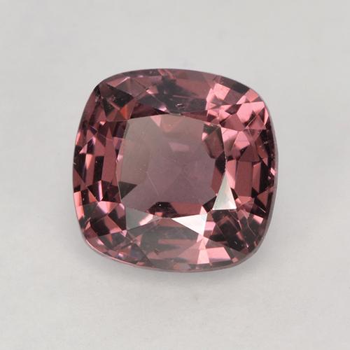 Espinela púrpura natural de 1,27 ct, corte cojín, VS