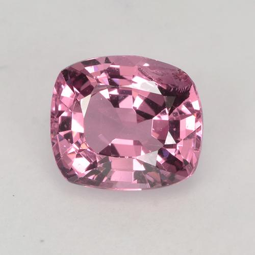 Espinela rosa claro natural de 1,06 ct, corte cojín, VS
