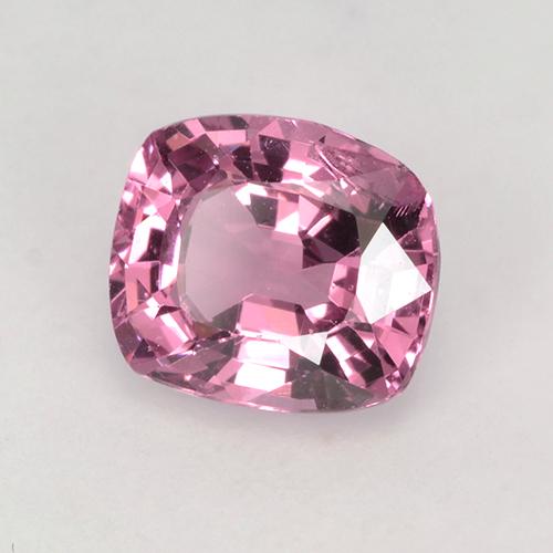 Espinela rosa claro natural de 1,06 ct, corte cojín, VS