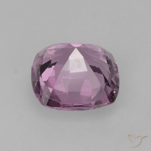 Espinela Púrpura oscuro medio natural de 1.16 ct, Forma Cojín, VS