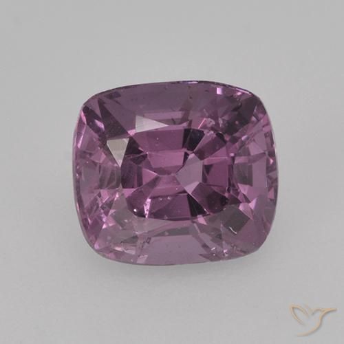 1.27ct Natural Púrpura claro Espinela, Forma Cojín, VS