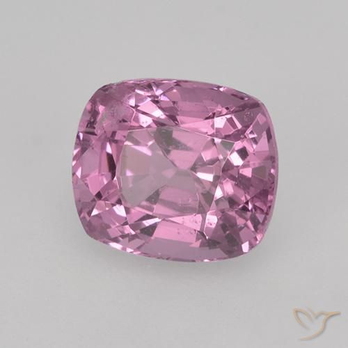 Espinela Púrpura rojizo claro natural de 1.19 ct, Forma Cojín, VS
