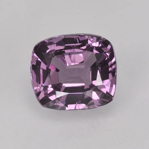 Espinela púrpura natural de 1,56 ct, corte cojín, VVS