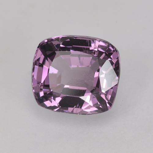Espinela púrpura natural de 1,56 ct, corte cojín, VVS