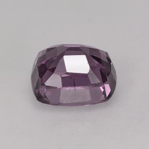 Espinela púrpura natural de 1,56 ct, corte cojín, VVS
