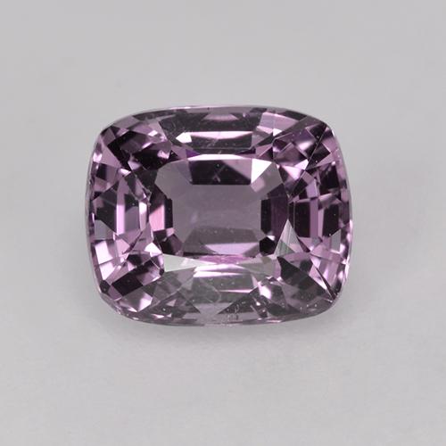 Espinela Púrpura negruzco natural de 1.42 ct, Corte Cojín, VVS-VS