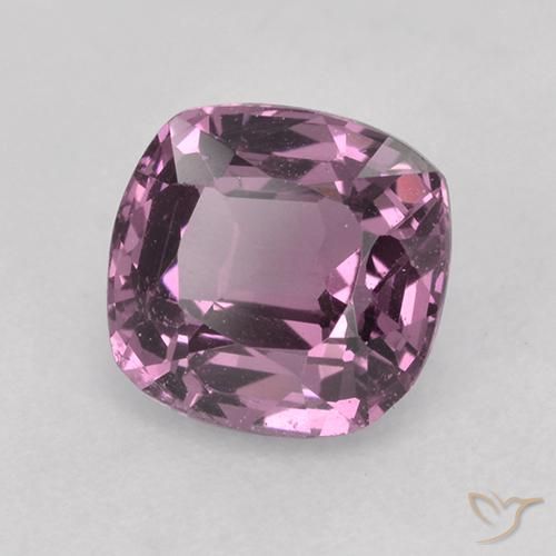 Espinela Púrpura medio natural de 1.27 ct, Forma Cojín, VVS-VS