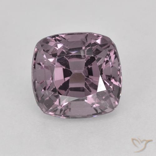 1.56ct Natural Púrpura gris Espinela, Forma Cojín, VVS-VS