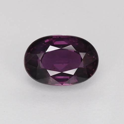 Espinela Púrpura oscuro natural de 0.79 ct, Corte Óvalo, VS