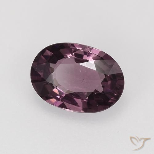 Espinela Púrpura medio natural de 0.82 ct, Ovalada, VVS-VS