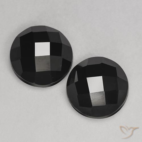 6.94ctw Natural Negro Espinela, Redondo, Opaco